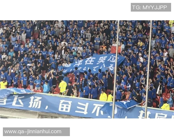 北看台球迷用手电筒拼出冠军奖杯形状为国安加油助威亚冠二国安战麦克阿瑟